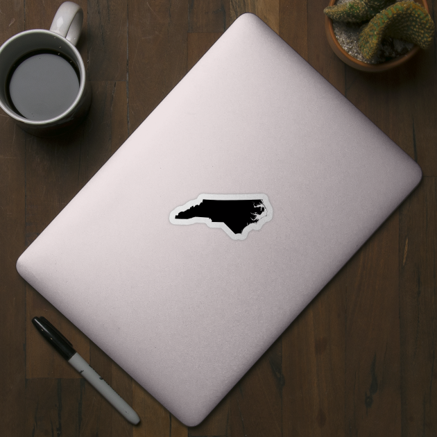 North Carolina Black North Carolina Sticker TeePublic